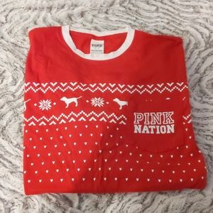 Pink Victoria's Secret long sleeved shirt